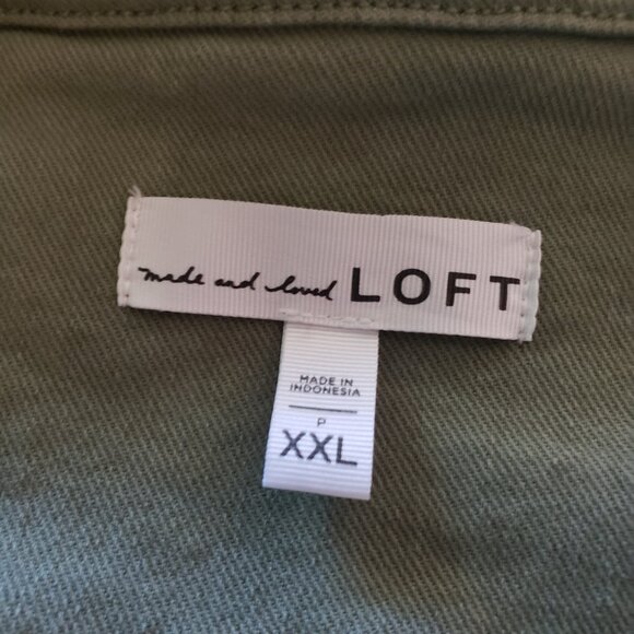 Made and Loved Loft Moss-color Canvas Jacket, XXL - Picture 3 of 3